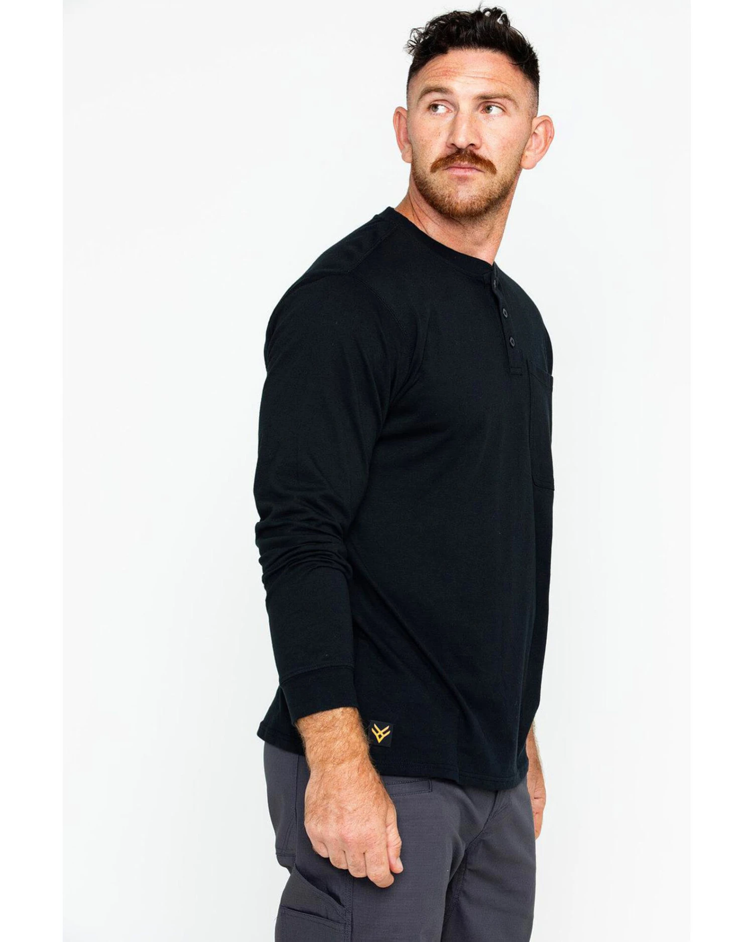Hawx Men's Pocket Henley Work Shirt - Big & Tall - Image 5