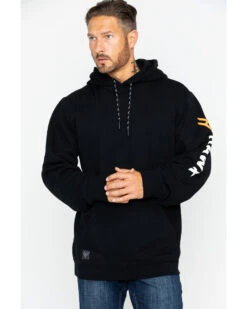 Hawx Men's Logo Sleeve Hooded Work Sweatshirt 