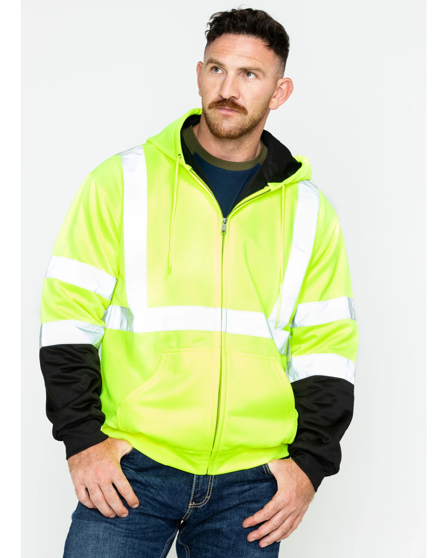 Hawx Men's Soft Shell High-Visibility Safety Jacket - Big & Tall - Image 4