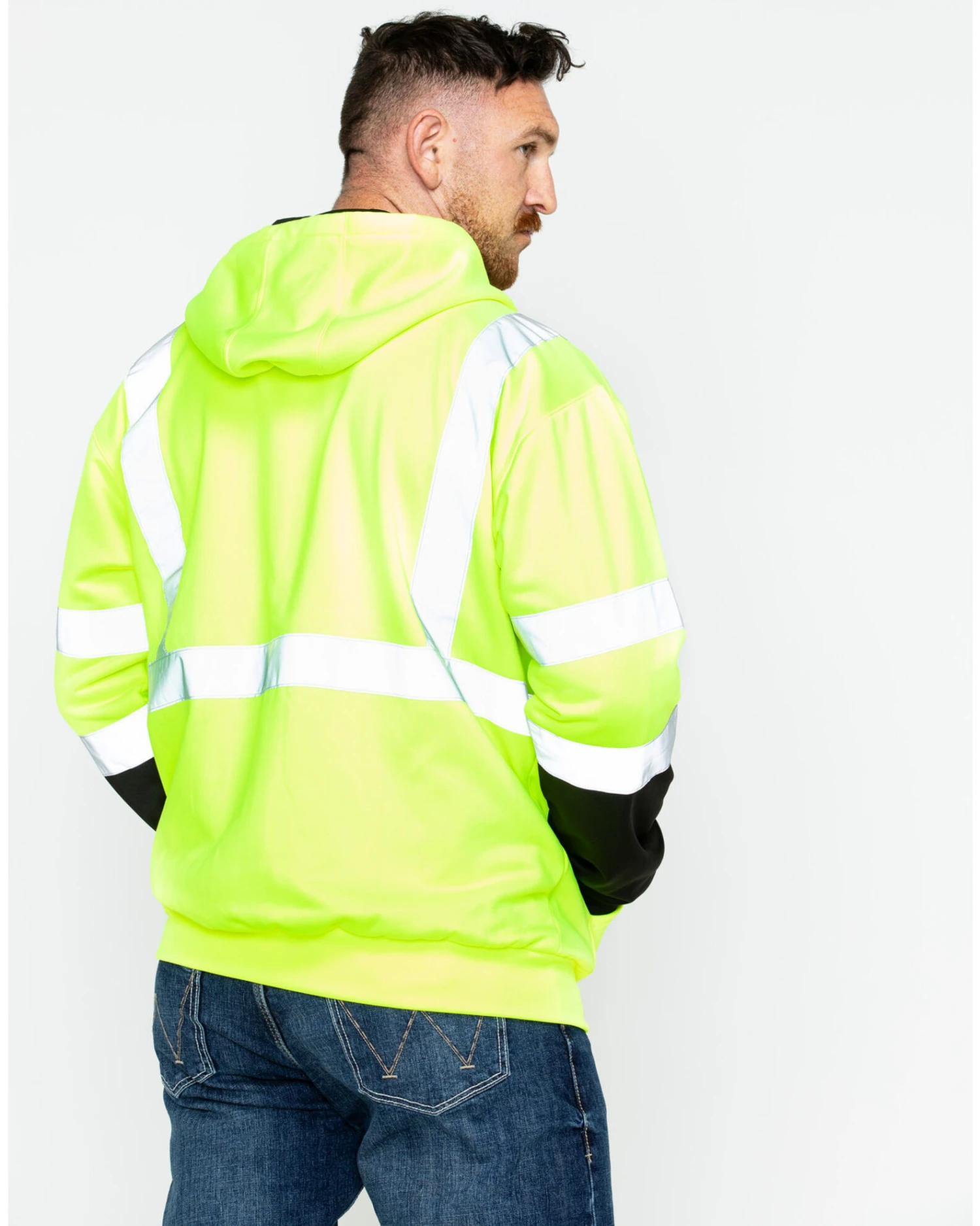 Hawx Men's Soft Shell High-Visibility Safety Jacket - Big & Tall - Image 3