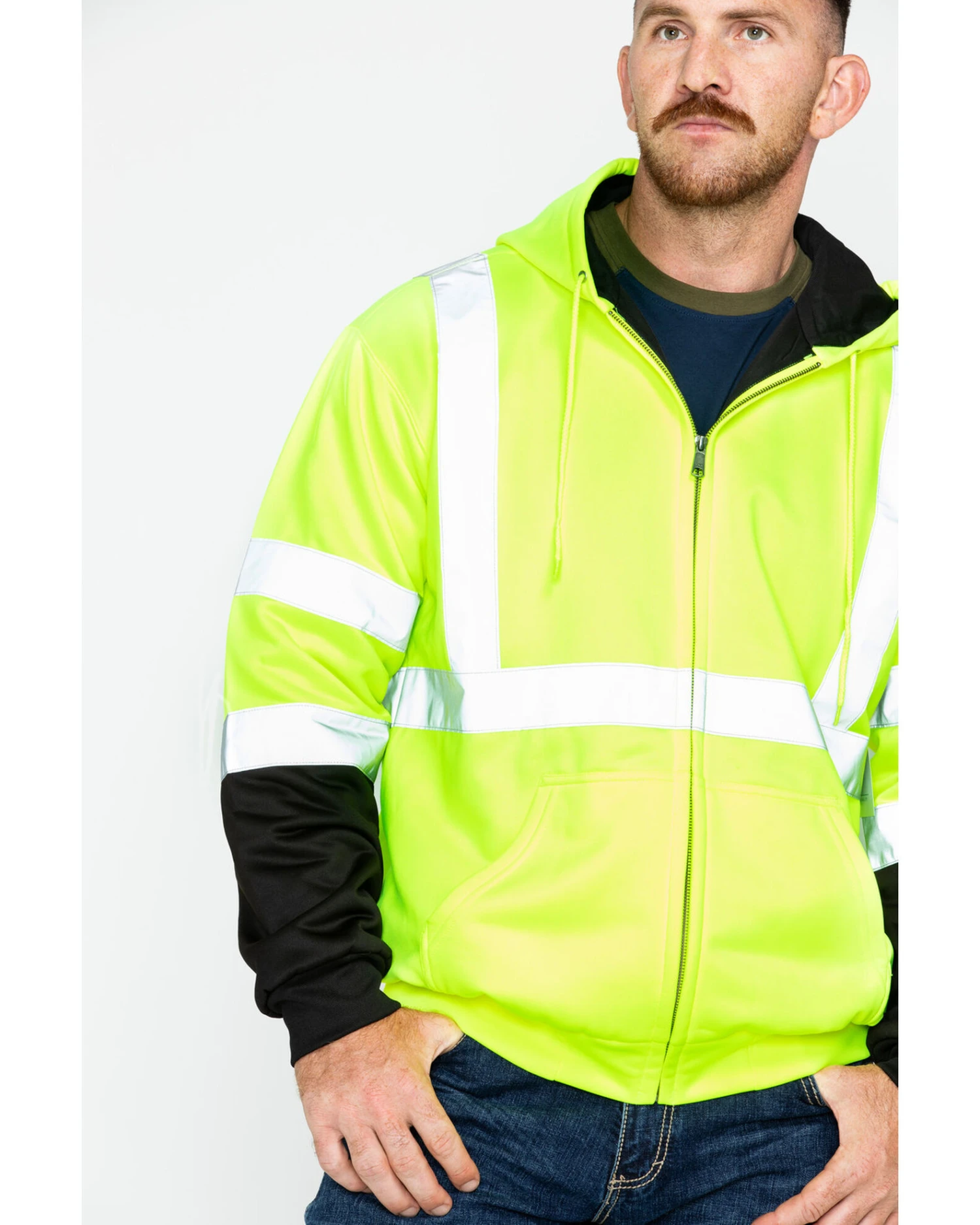 Hawx Men's Soft Shell High-Visibility Safety Jacket - Big & Tall - Image 5