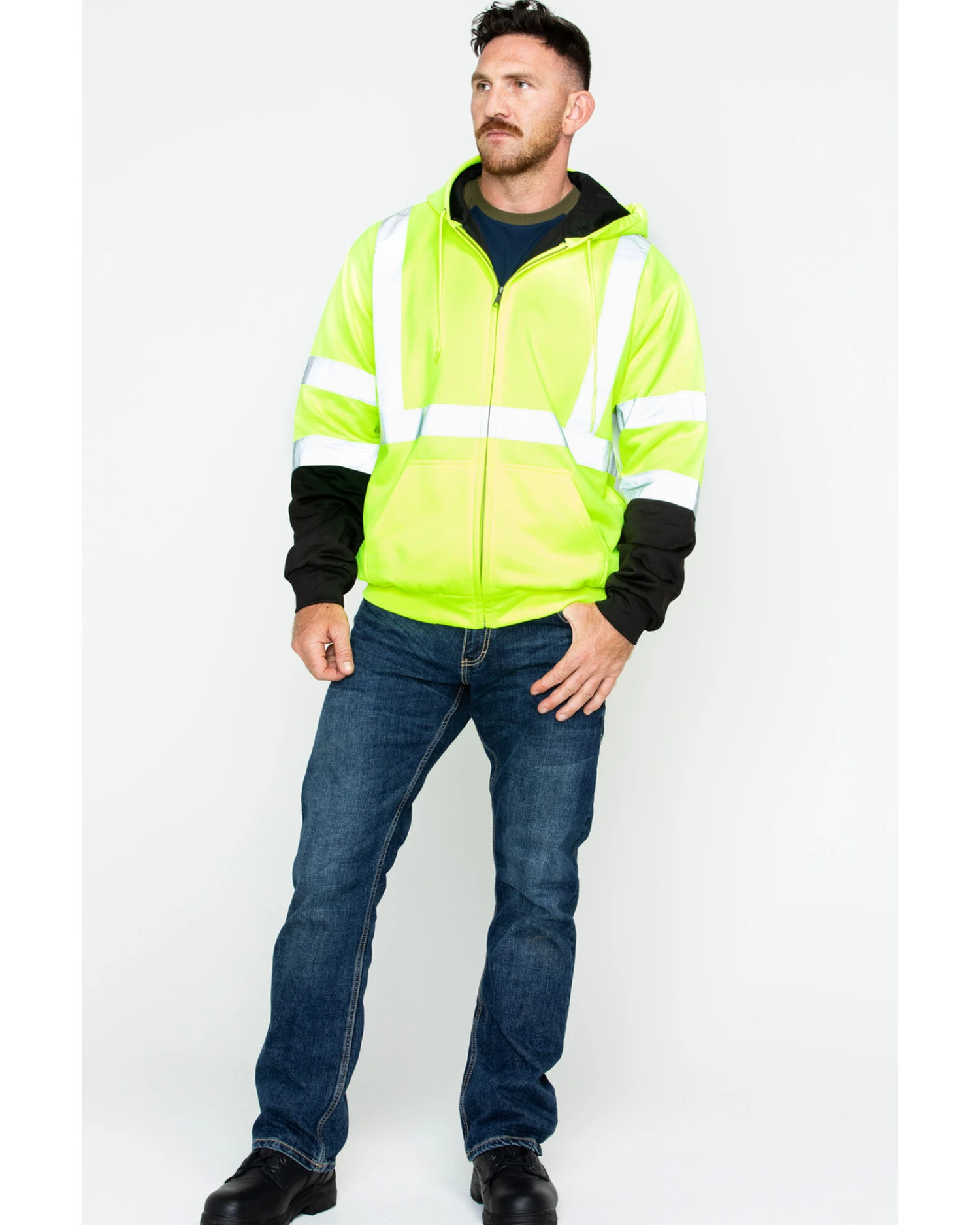 Hawx Men's Soft Shell High-Visibility Safety Jacket - Big & Tall - Image 6
