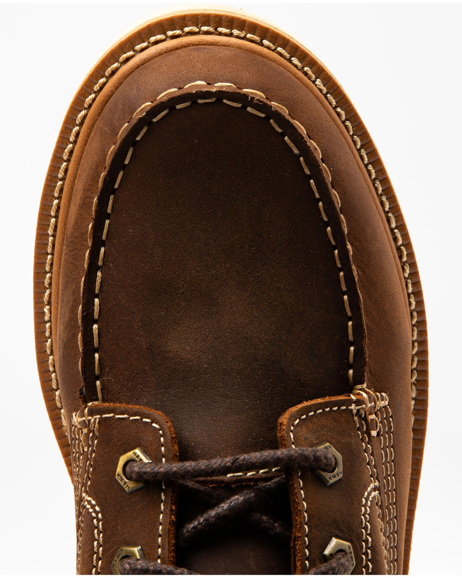 Hawx Men's 8" Grade Work Boots - Moc Toe - Image 2