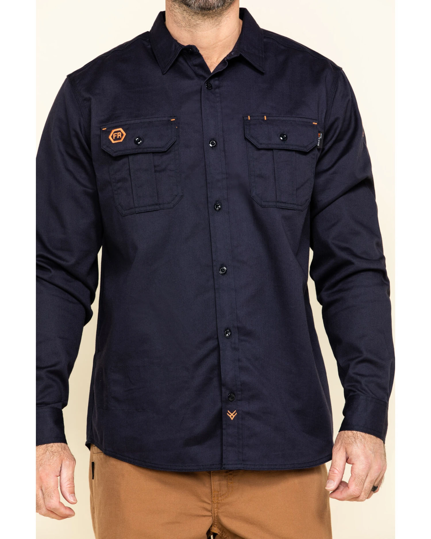 Hawx Men's FR Long Sleeve Button-Down Work Shirt - Image 4