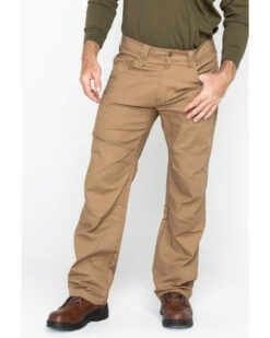 Hawx Men's Brown Stretch Ripstop Utility Work Pants - Big 