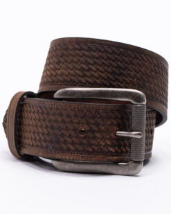HawxĀ® Men's Roller Buckle Basket-Weave BeltĀ