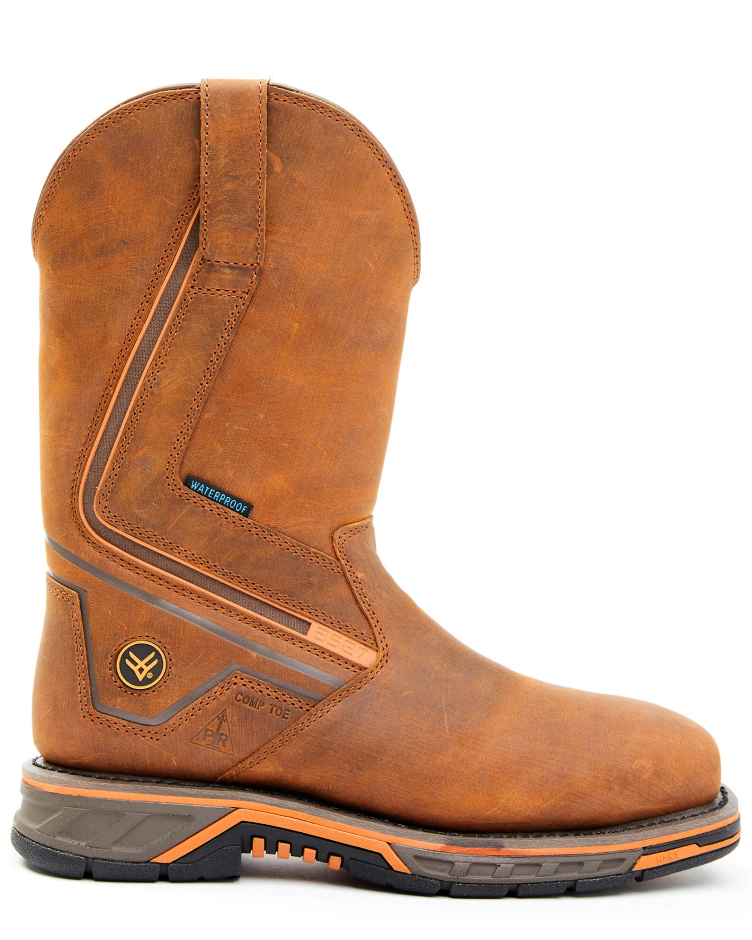Hawx Men's Radian Waterproof Western Work Boots - Composite Toe - Image 2