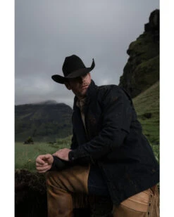 Hawx Men's Black Crawford Weathered Insulated Zip-Front Work Jacket