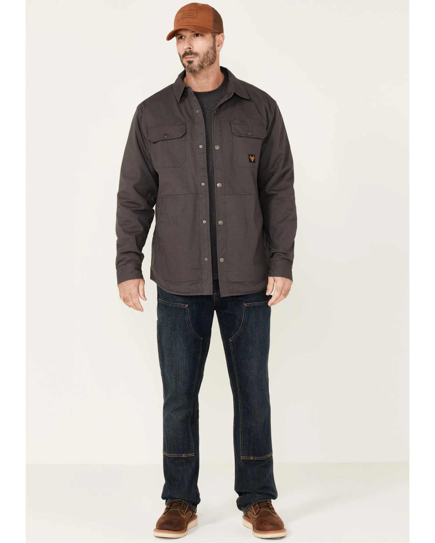 Hawx Men's Gordon Stretch Ripstop Snap-Down Work Shirt Jacket - Image 2