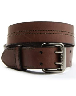 Hawx Men's Double Stitch Center Double ProngĀ Belt