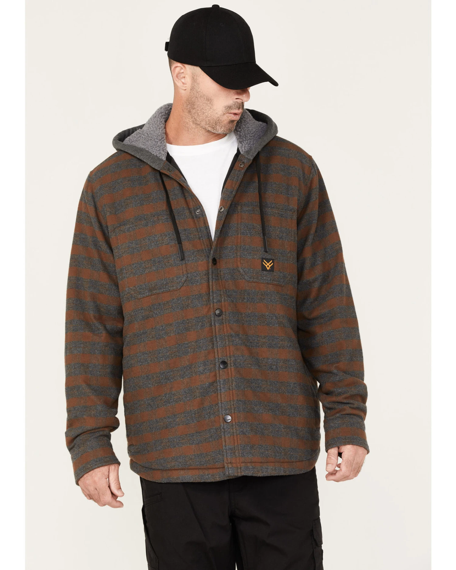 Hawx Men's Insulated Hooded Shirt Jacket - Image 4