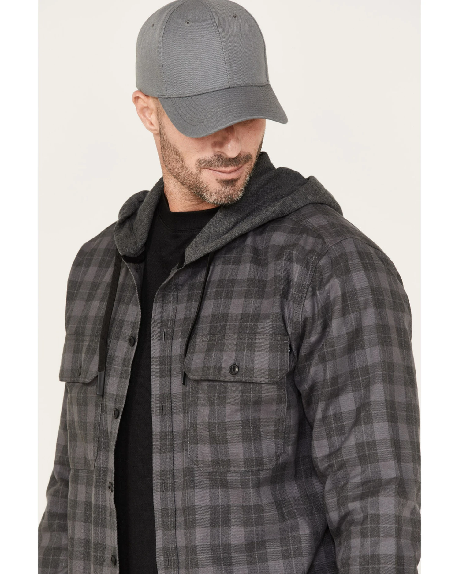 Hawx Men's Roberson Long Sleeve Hooded Flannel - Image 2