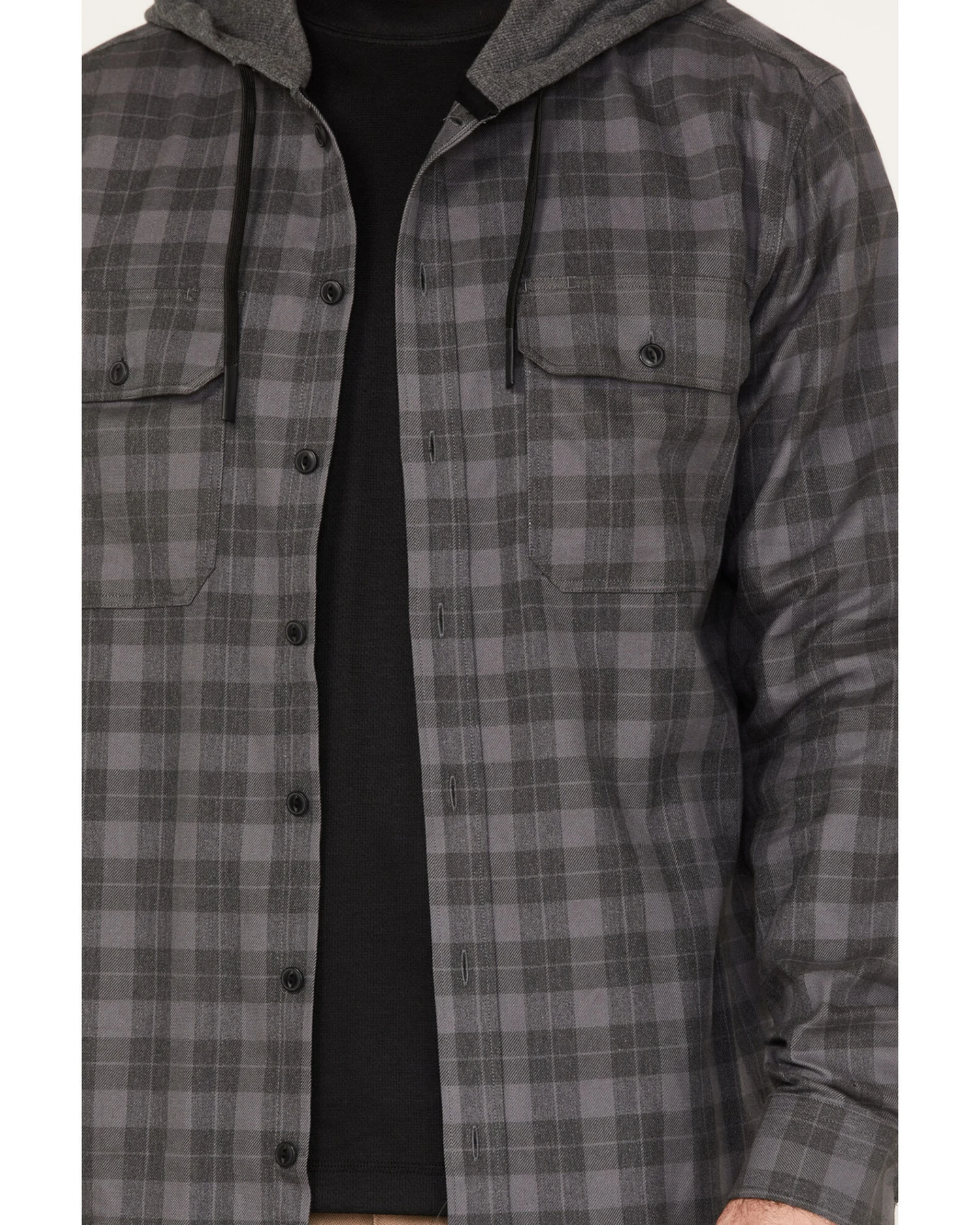 Hawx Men's Roberson Long Sleeve Hooded Flannel - Image 3