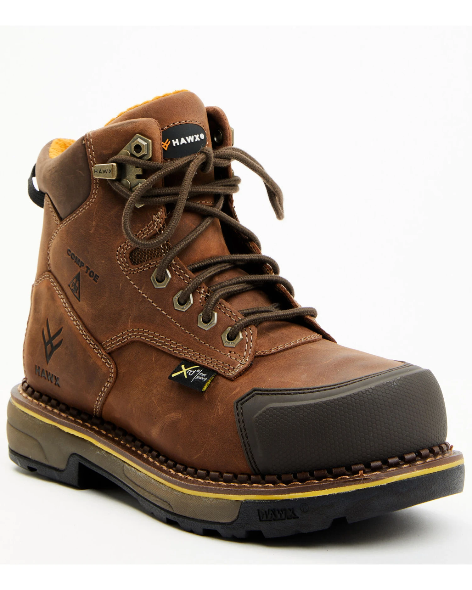 Hawx Men's 6" Internal Metguard Work Boots - Composite Toe