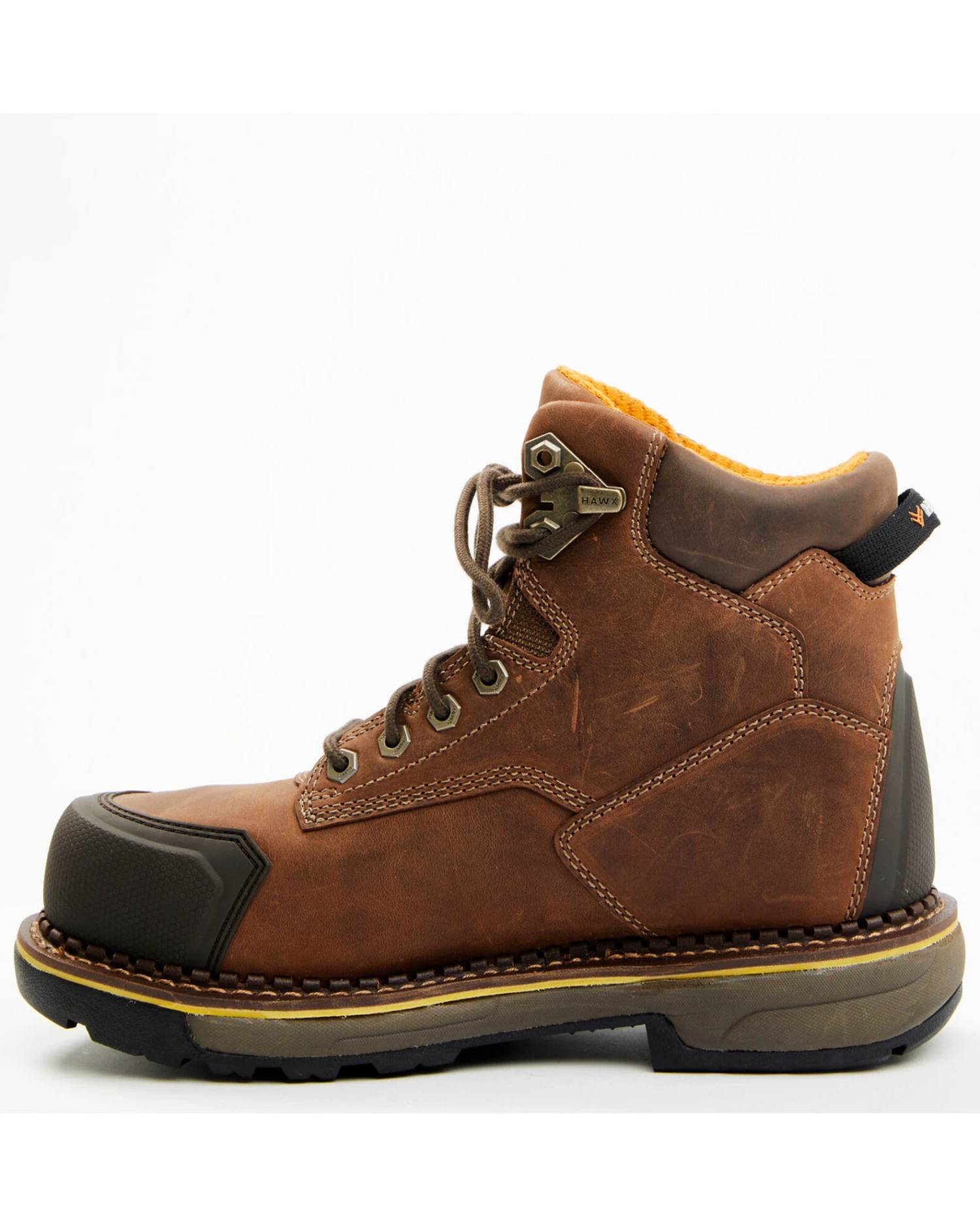 Hawx Men's 6" Internal Metguard Work Boots - Composite Toe - Image 3