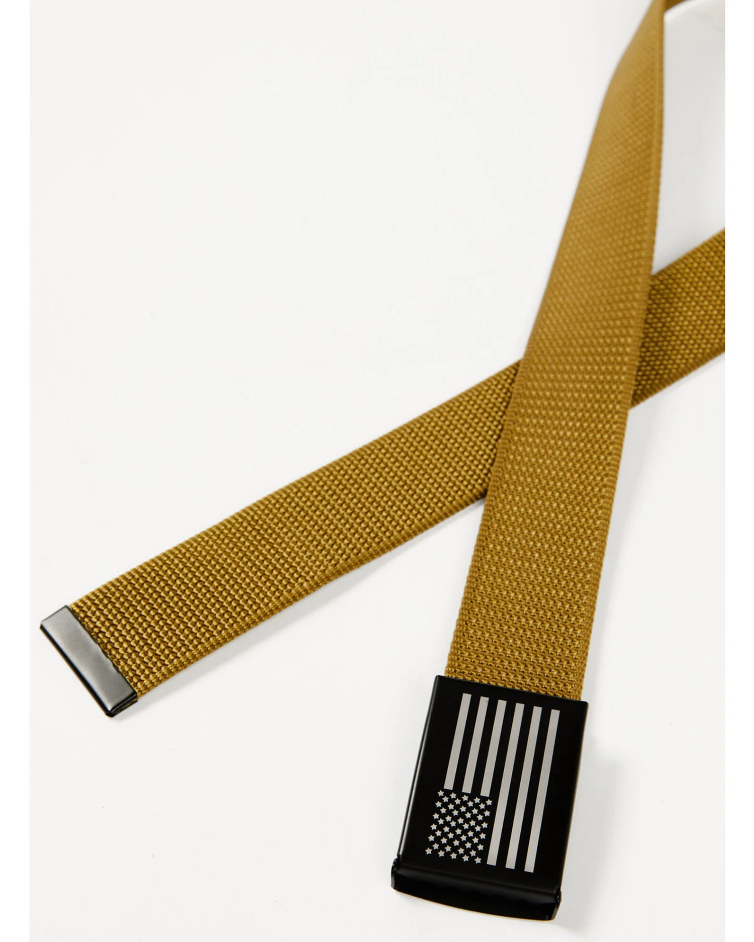 Hawx Men's Antiqued Flag Plaque Buckle Belt - Image 2